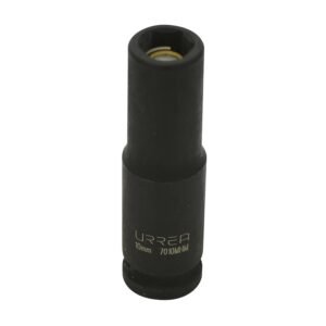 Dado de impacto largo con iman cuadro de 3/8", 6 puntas, metrico, 10 mm Urrea