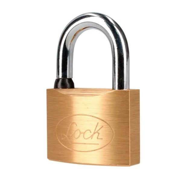 Candado de laton corto 50 mm, llave bancaria Lock