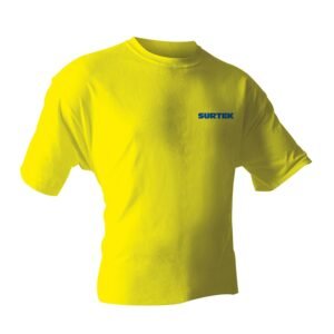 Playera cuello redondo color amarillo talla M Surtek