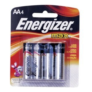 Pila alcalina Energizer® "AA", 4 piezas Surtek