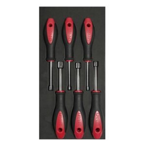 Juego de destornilladores con mango bimaterial de caja 6 piezas, CH118-C Urrea