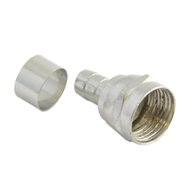 68814028 Conector para cable coaxial RG59 tipo campana, 4 piezas Surtek