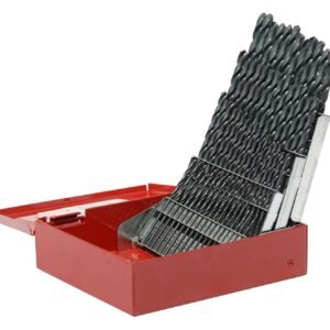 68803266 Juego de brocas negras numericas de acero de alta velocidad zanco recto, 60 piezas Urrea