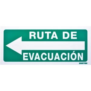 Señal "Ruta de evacuacion" izquierda Surtek