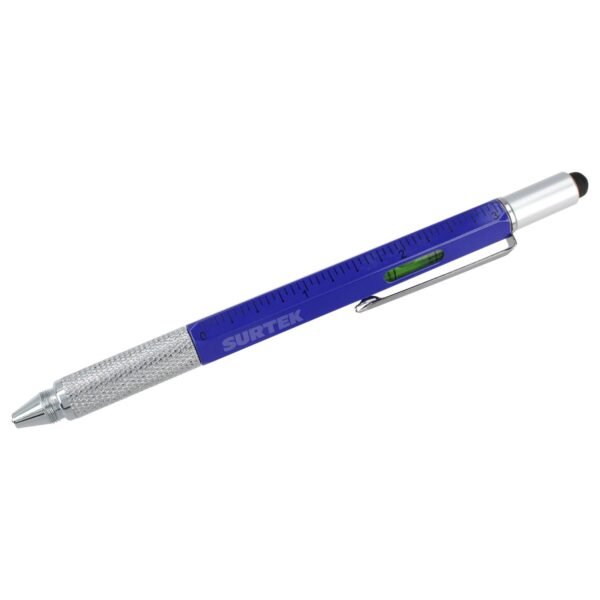Pluma de tinta negra multifuncion 6 en 1 Surtek