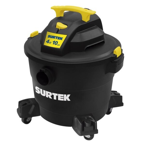 Aspiradora de plastico 10 galones, 4 HP 120 V Surtek