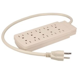 68813155 Barra multicontacto 10 entradas cable 60 cm Surtek