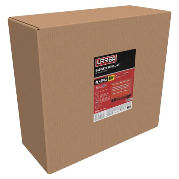 68812644 Gabinete movil 15 gavetas color rojo serie P 46" Urrea