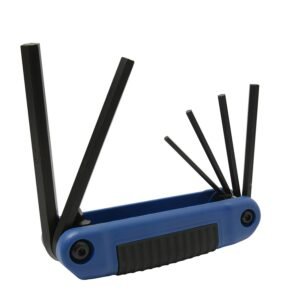 Juego de llaves hexagonales tipo navaja metricas 3 a 10 mm estuche bimaterial, 6 pz Urrea