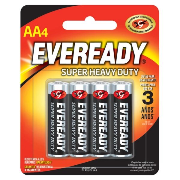 Pila alcalina Eveready® "AA", 4 piezas Surtek