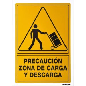 Señal "Precaucion zona de carga y descarga" Surtek