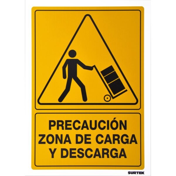 Señal "Precaucion zona de carga y descarga" Surtek