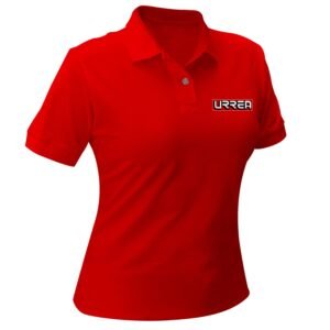 Playera tipo polo para dama color rojo talla CH Urrea