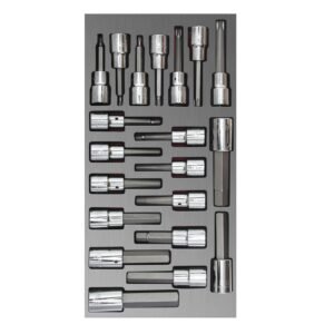 Juego de dados cuadro de 3/8" varias puntas 20 piezas, CH110L-C Urrea