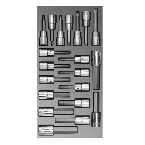 Juego de dados cuadro de 3/8" varias puntas 20 piezas, CH110L-C Urrea