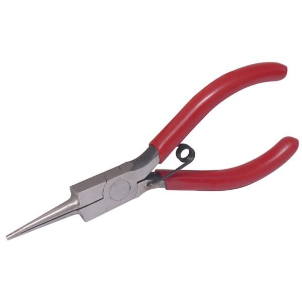 Pinza para electronica con mango rubber grip de 5-5/8" punta aguja recta Urrea