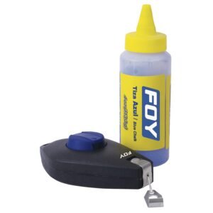 Juego de tiralineas plastico 30 m, con tiza, 2 piezas Foy