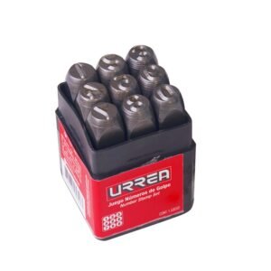Juego de numeros del "0" al "9" de golpe 10 mm, 9 piezas Urrea